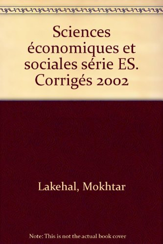 Sciences économiques et sociales, série ES