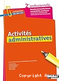Activités administratives Seconde baccalauréat professionnel