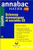 Sciences économiques et sociales : série ES