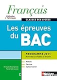 Français - Les Epreuves du Bac Classes des Lycées