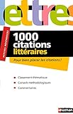 1000 citations littéraires