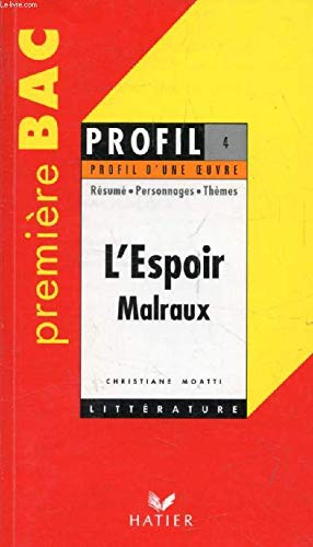 L'espoir : André Malraux